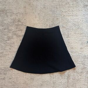 Theory Black A-Line Skirt